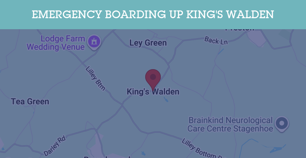 Emergency Boarding Up Services in King's Walden - SG4